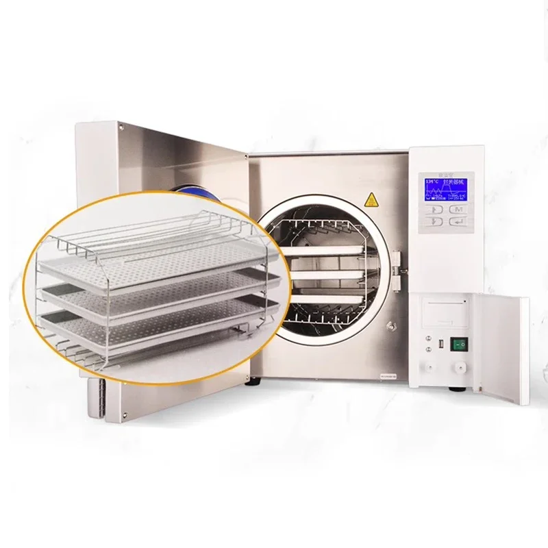 

Professional High Temperature Sterilizer box Class B 23L 18L autoclave sterilize den tal instruments with built-in drying system