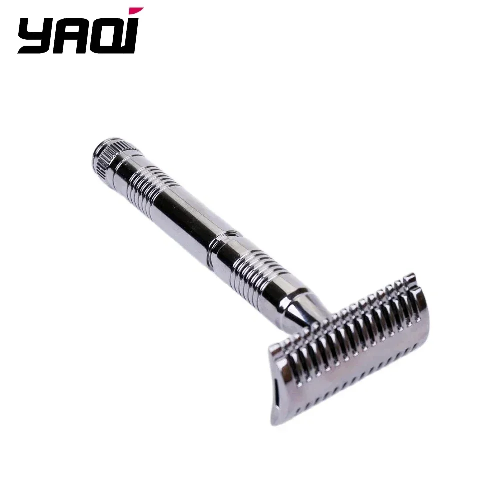 

Yaqi Men's Gunmetal Double Edge Safety Razor Classic Shaving Tool for Smooth Facial Hair Removal