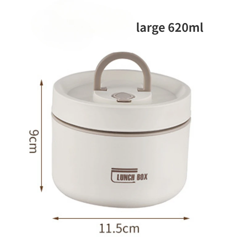 1Pc Thermal Lunch Box Portable Leakproof Lunch Container Set Lunch Container Set Leakproof Snack Lunchbox with Spoon Fork