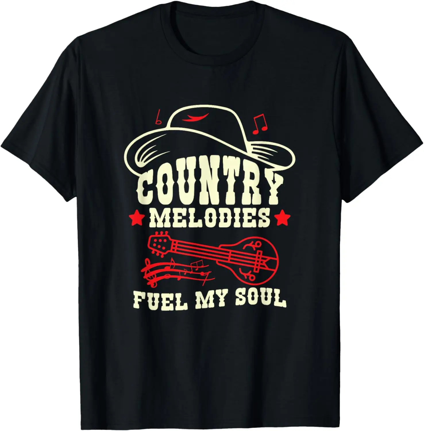 Country Concert Guitar Country Music Melodies Fuel My Soul T-Shirt