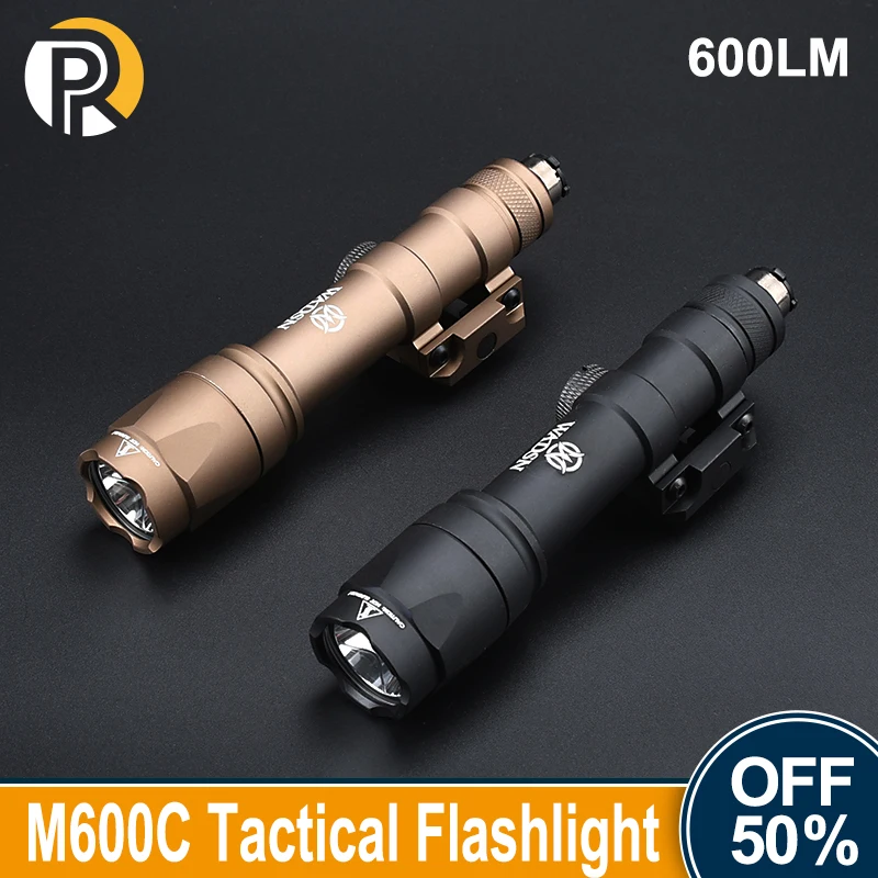 

WADSN M600C M600U Airsoft Tactical Powerful Flashlight High Lumens For Hunting Airsoft Rifle Scout Light Weapon Fit 20mm Rail