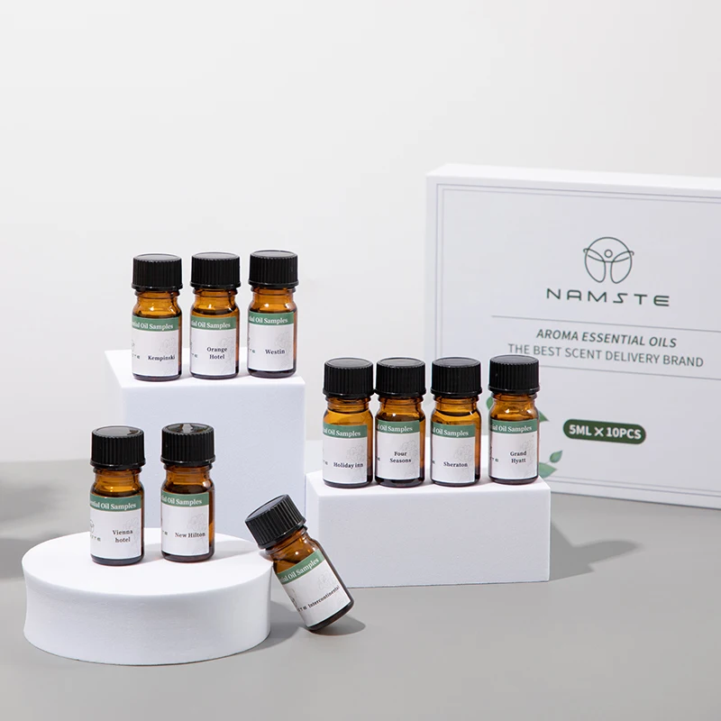NAMSTE Essential Oil Samples Sets of Various Types Fragrance Series Suitable for Aroma Diffuser Air Freshener Aroma Oil Gift Box