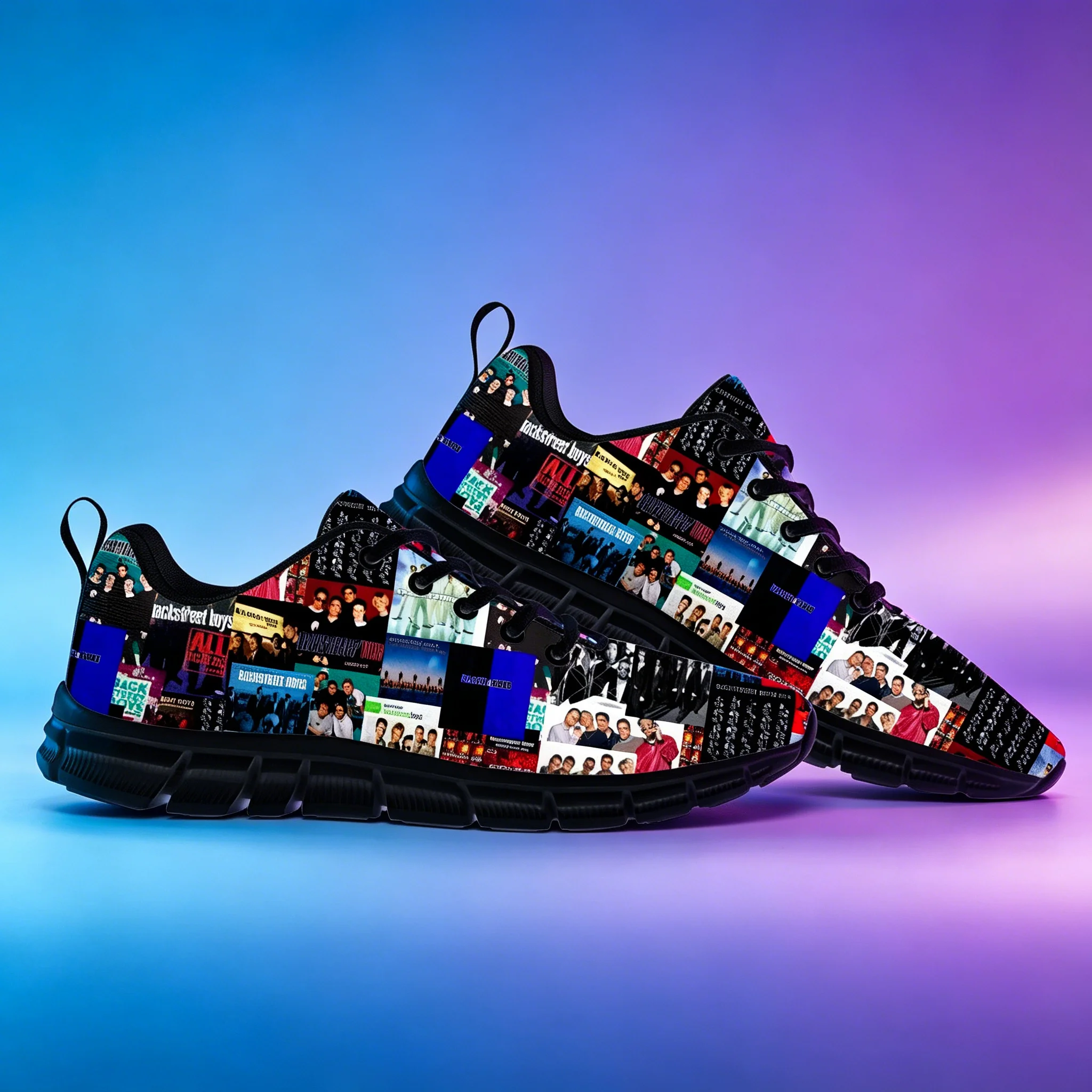 

Backstreet Boys music-themed casual shoes, 3D graphic printed sneakers, trendy band merchandise, non-slip and versatile