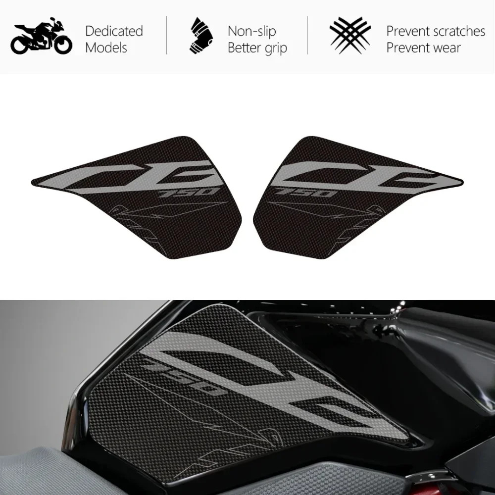 Motorcycle Side Tank Pad Knee Grip for Honda CB750 (2023-2026)
