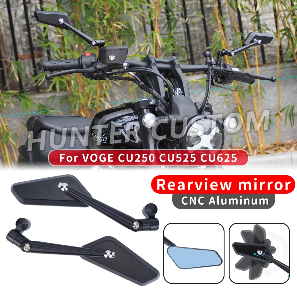 

Motorcycle Side Mirrors Rearview Mirror For VOGE CU250 CU525 CU625 CNC Aluminum Adjustable Rearview Mirror Accessories