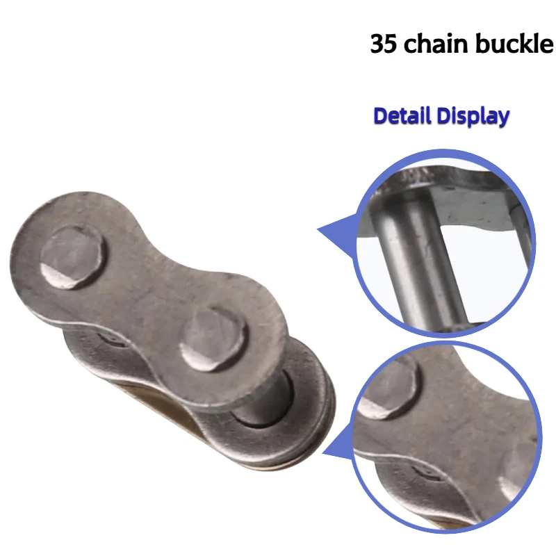 

Carbon Steel Full Buckle Chain Buckle: Single Row Short Pitch Roller Chain Designed for Industrial Transmission