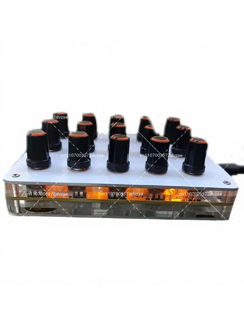 15 Knob Custom MIDI Controller USB-C Interface Music Production Software DAW Control