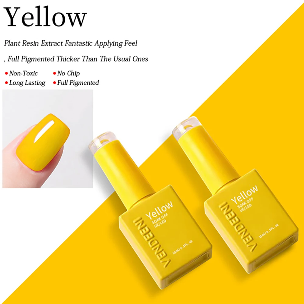 Vendeeni 27 Arten UV-Funktionsgel Nagellack Basislack Chrom Matt Top Coat Blüten-Folientransfer-Gel Universelles Katzenaugen-Gel – Detail 28
