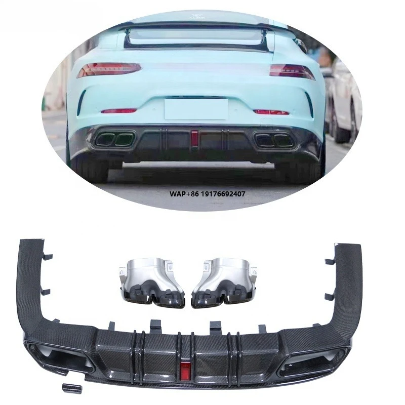 

For GT50 GT53 Carbon Fiber Body Kit GT50 GT53 Upgraded CMST Style Carbon Fiber Diffuser Rear Lip