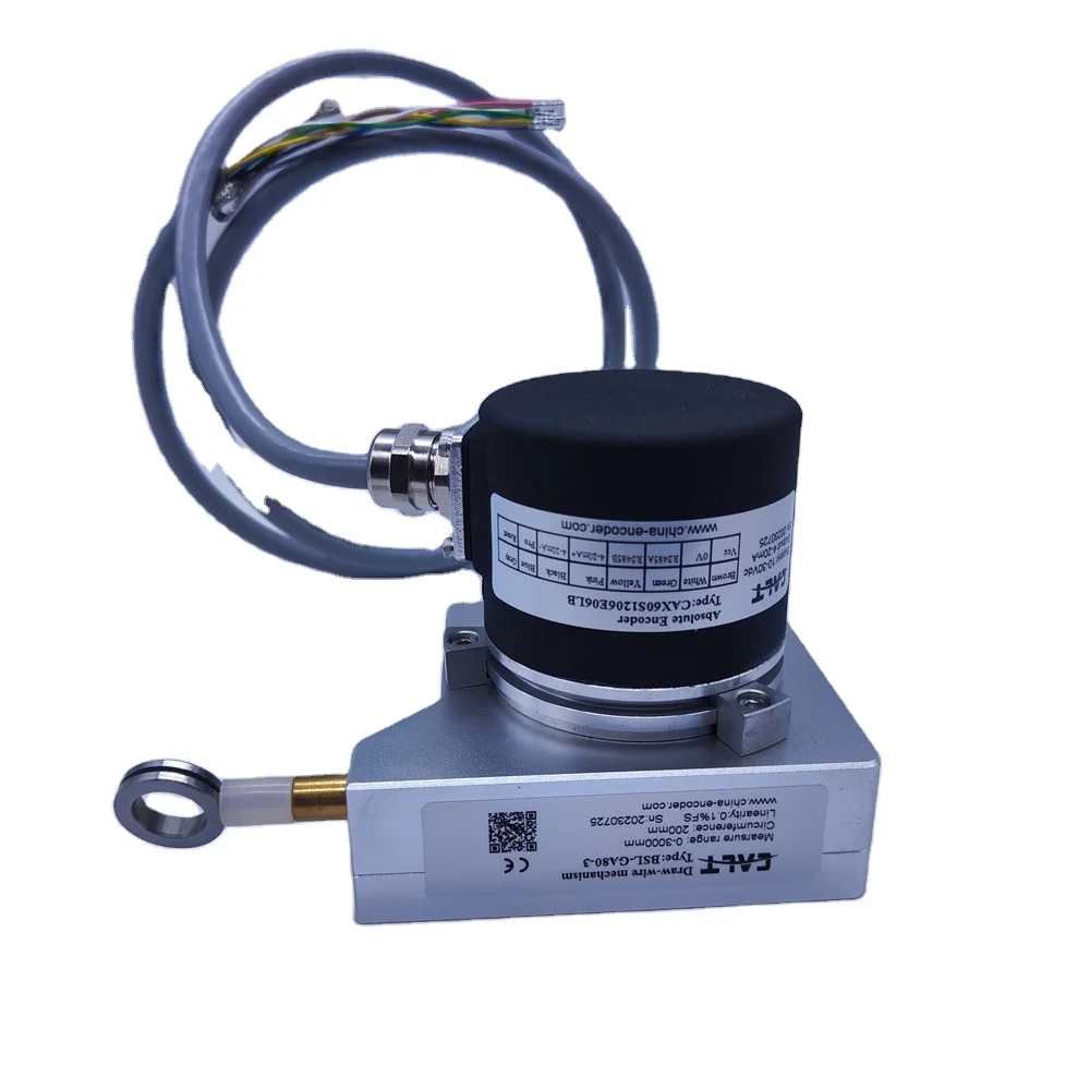 مستشعر الإزاحة بطول 3M BSL-GA80-3 آلية سحب الأسلاك CAX60S1206E06LB مع مخرج 4 ~ 20 مللي أمبير #1