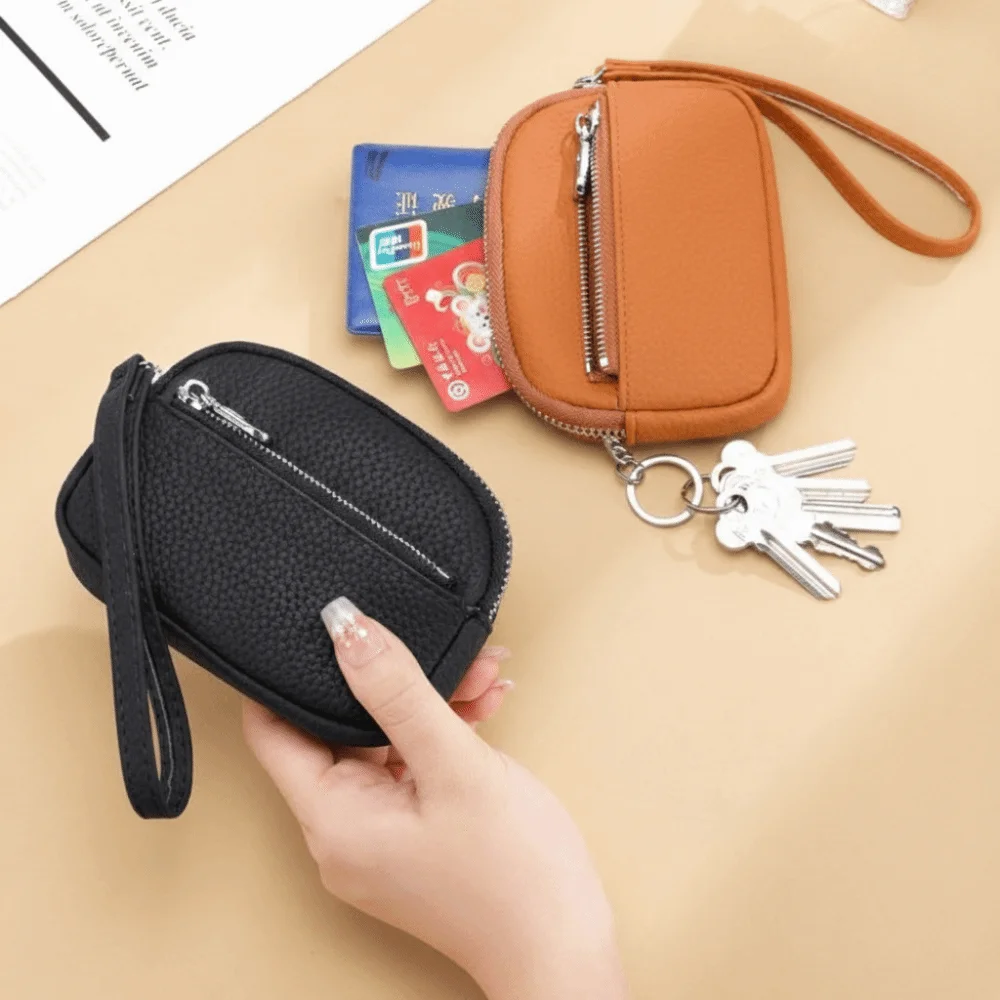 

Casual PU Leather Women Wallet Mini Purse Coin Purse Korean Style Card Bag Key Bag Travel
