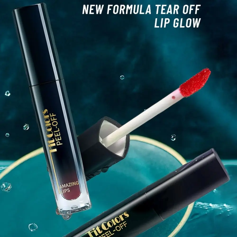 Nuovo 6 colori Lip Liner Peel Rossetto opaco impermeabile a lunga durata Tazza antiaderente a strappo Off Lip Gloss