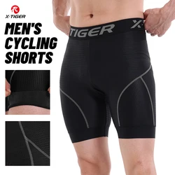 X-TIGER Cycling Underwear Men's Shorts 5D Padded Breathable Sports Riding Bike Bicycle MTB Liner Shorts with Anti-Slip Leg Grips