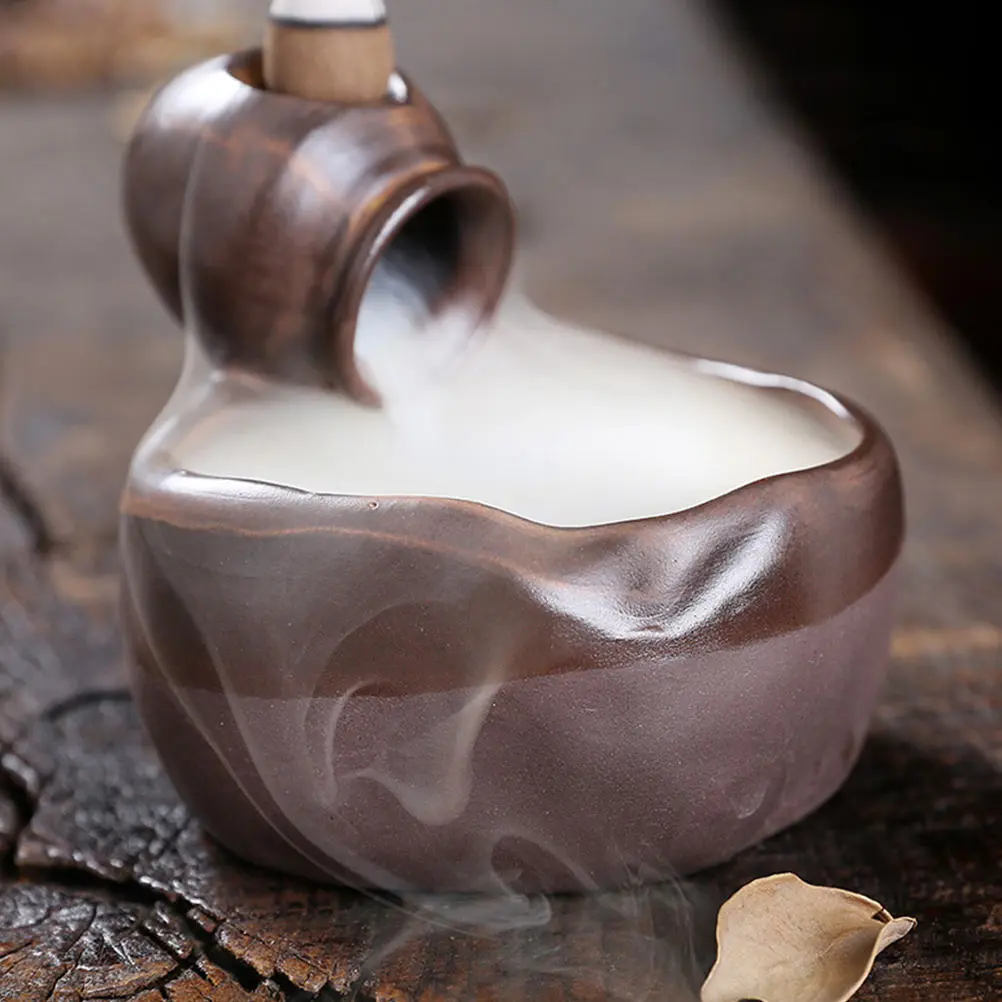 

Creative Ceramic Backflow Incense Burner Office Desktop Decor Aroma Stove Home Temple Gift Holder Desktop
