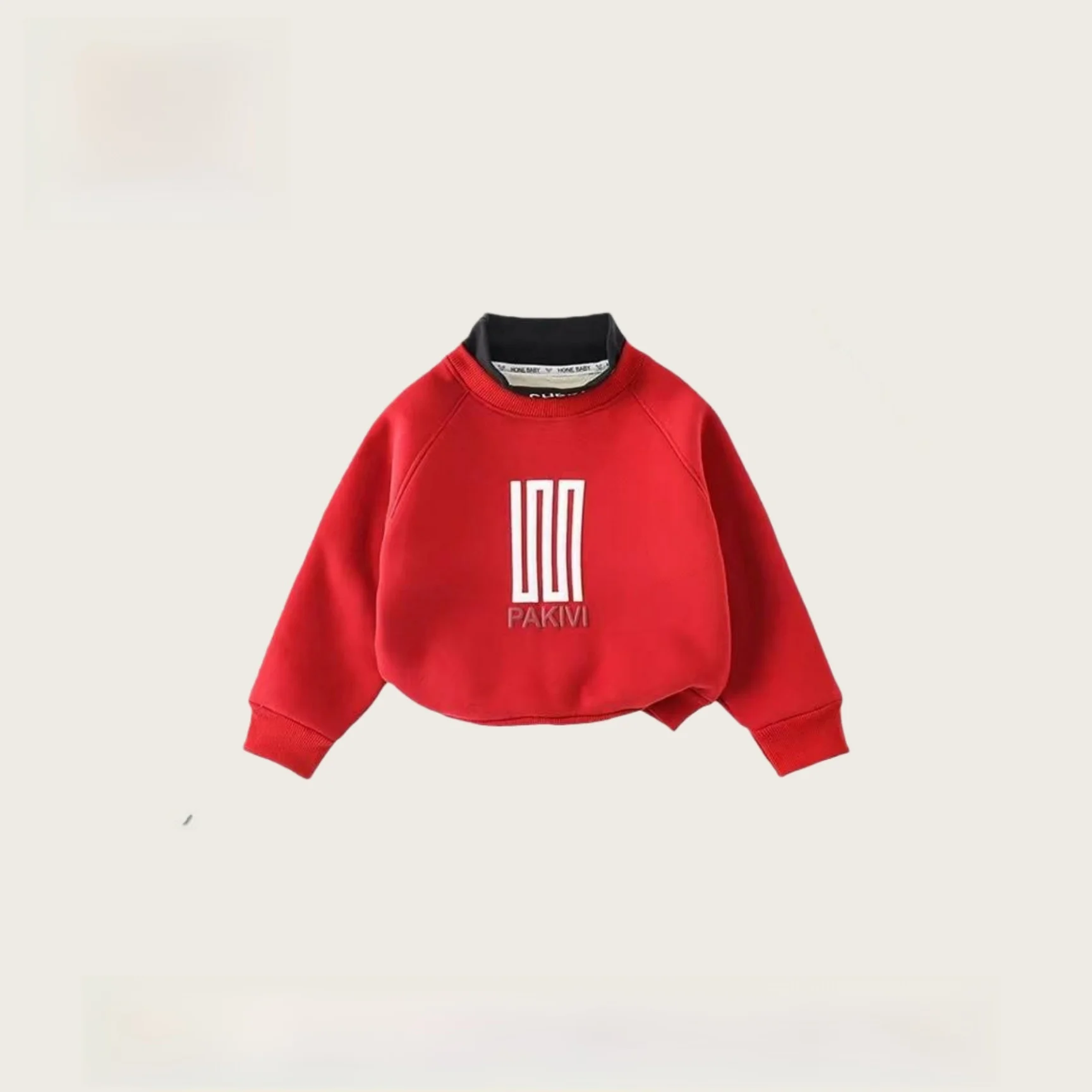 Moletom infantil de lã espessa, moletom para meninos e meninas, outono inverno, manga comprida, ajuste solto, roupas infantis...