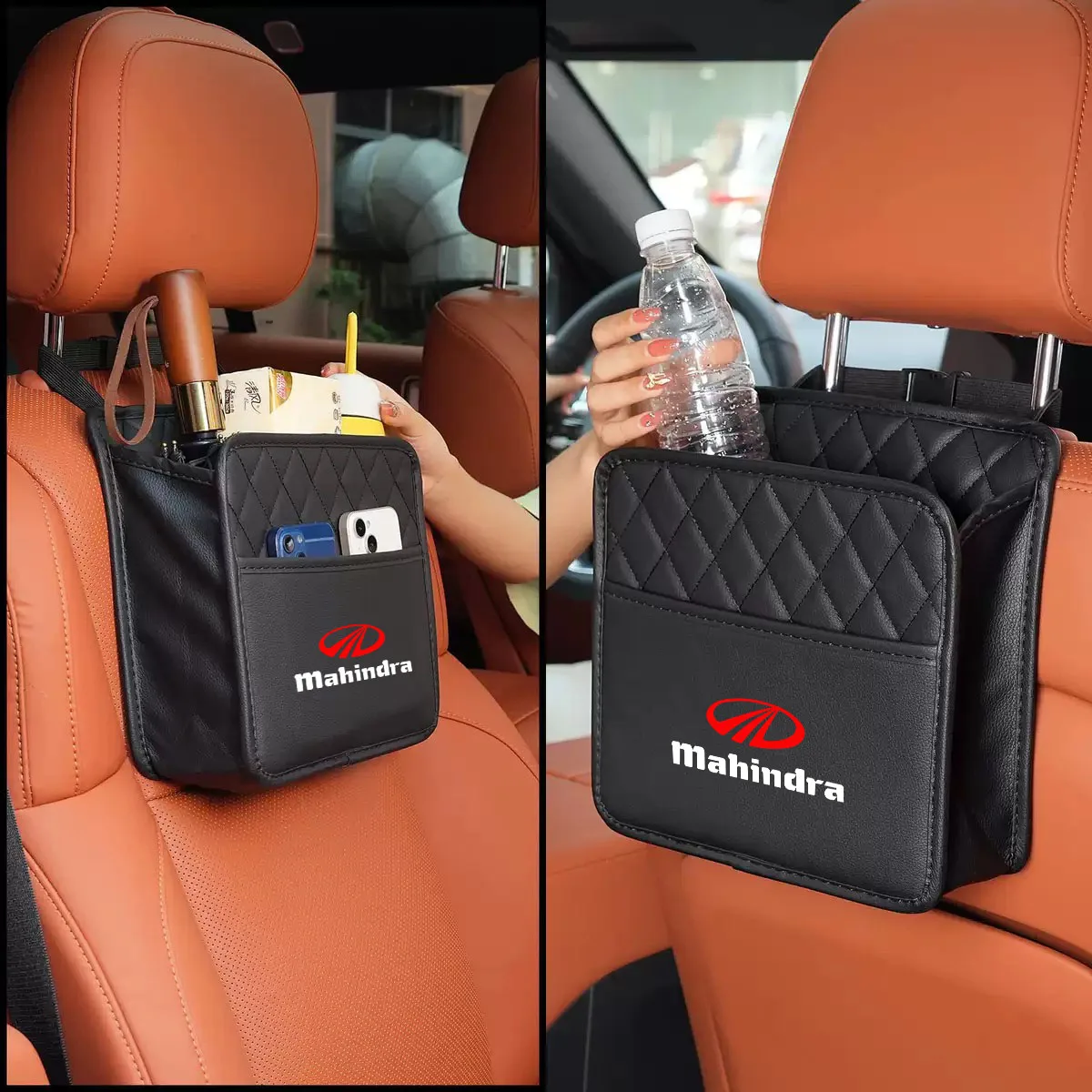 حقيبة تخزين المقعد الخلفي للسيارة سعة كبيرة للسيارات لملحقات Mahindra kup100 xuv700 xuv300 tuv300 mahindra pik up 4x4