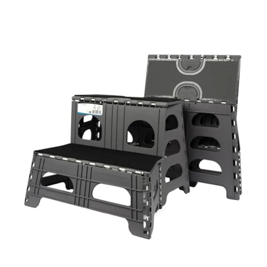 

Складная лестница-трансформер для собак (2 ступени) для использования в помещении и на улице – Складные ступеньки для животных для высоких кроватей, автомобилей, внедорожников – Складной табурет-лестница