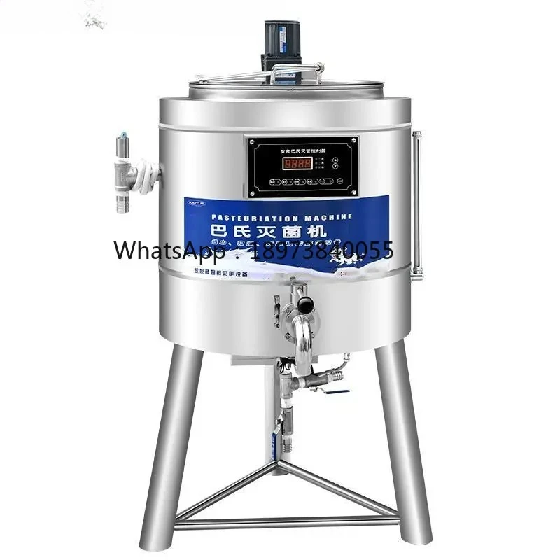 30L 50L 75L 100L Stainless Steel Camel Milk Honey Pasteurization Machine Fruit Juice Fruit Puree Ketchup Yogurt Milk Pasteurizer