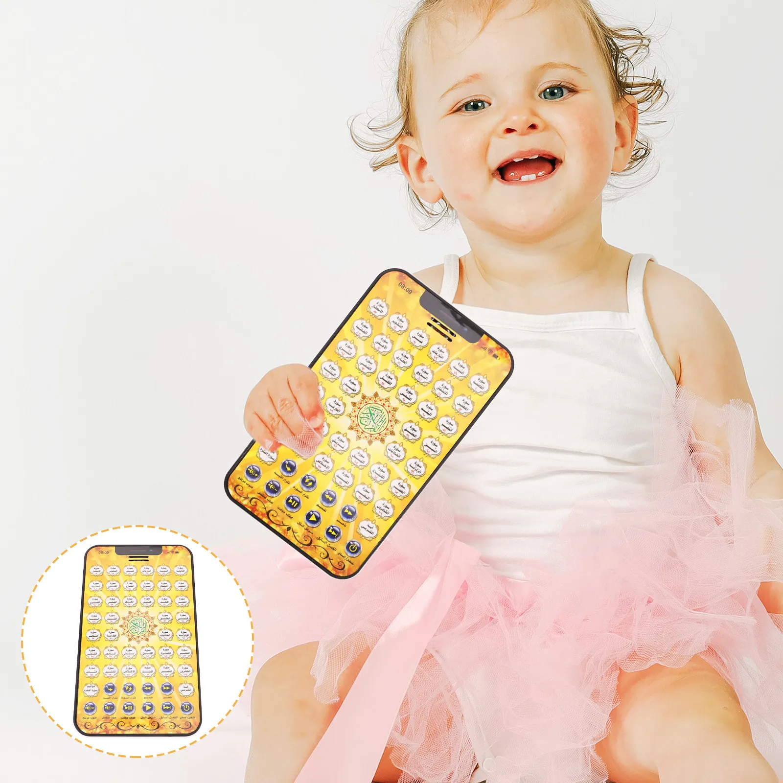 

Arabic Learning Tablet Kids Early Education Language Learn Device Educational Machine Battery Portable Interactive