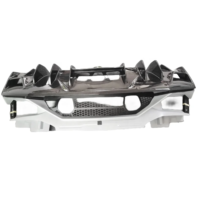

For Lamborghini Aventador LP700 LP720 Upgrade To SVJ Style Dry Carbon Fiber Rear Bumper Body Kit