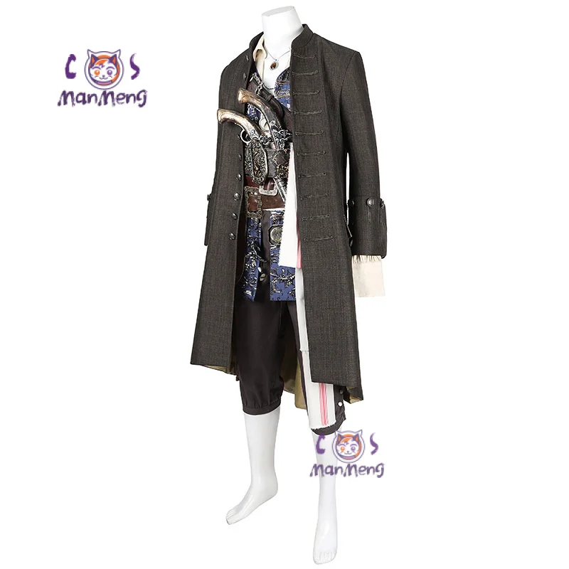 Pirate Cosplay Jack Costume Male Sparrow Disguise Halloween Carnival Party Suit