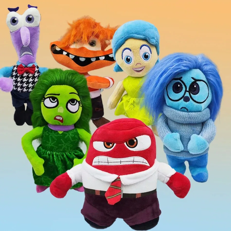 New Inside Out 2 Plush Dolls Inside Out Plush Toy Cute Cartoon Plushie Doll Soft Stuffed Anime Periphery Toys Kids Birthday Gift