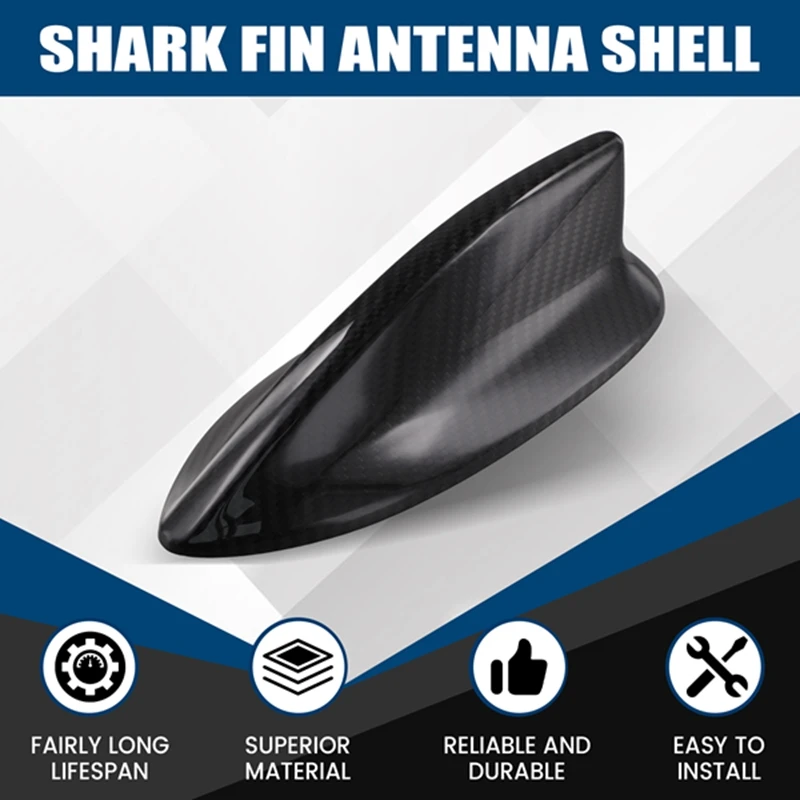 Real Carbon Fiber Roof Shark Fin Antenna Trim Cover 8A150-3S5-C110-M1 For Honda Acura Integra 2023- Aerials Shell Decal