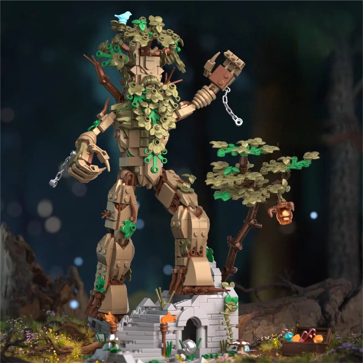 

942pcs MOC Tree People Model Building Blocks Set 30312 Cartoon Assembly Wooden Man Ornament Small Bricks Toys Kids Holiday Gifts