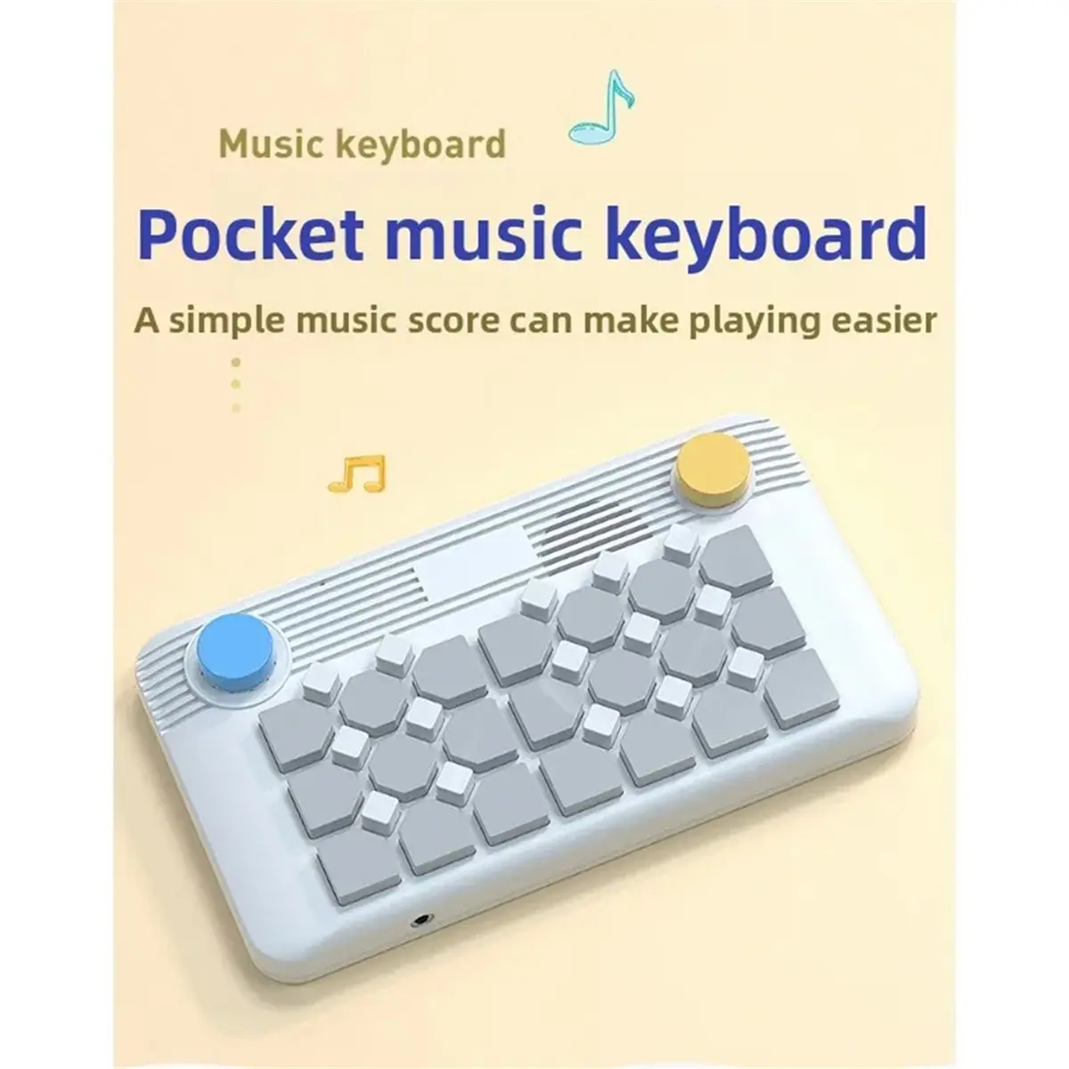 2026 New Pocket Music Keyboard Portable MIDI, Electronic Piano Synthesizer for Beginner, Children Adult Gift