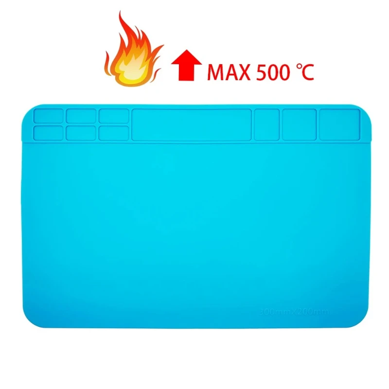 Silicone Welding Pad Workbench BGA Soldering Station Platform Maintenance Pad Insulation Heat-Resistant Soldering Station