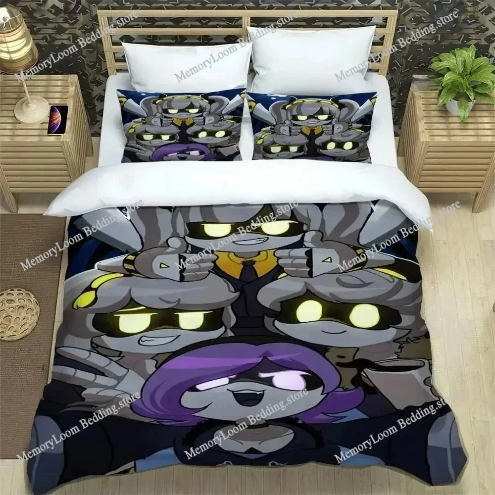 Murder Drones Cartoon Printed Bedding Sets Exquisite Bed Supplies Duvet Cover Set Bed Comforter Polyester Set