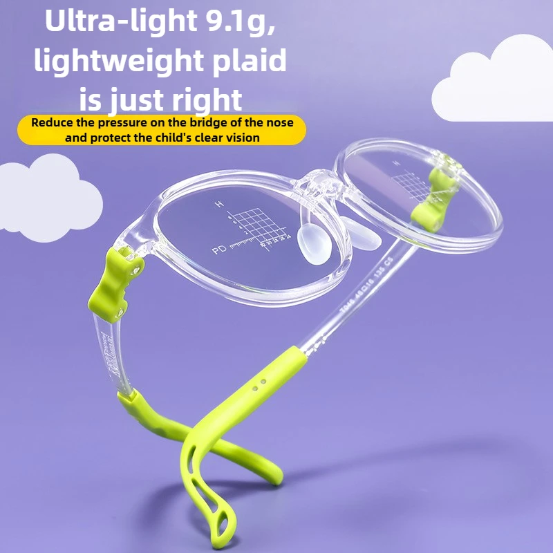 

Prescription Glasses Kids 0.75 1.25 TR90 Prescription Glasses Children Adjustable Nose Pads Sport Myopia Glasses for 3 To 18