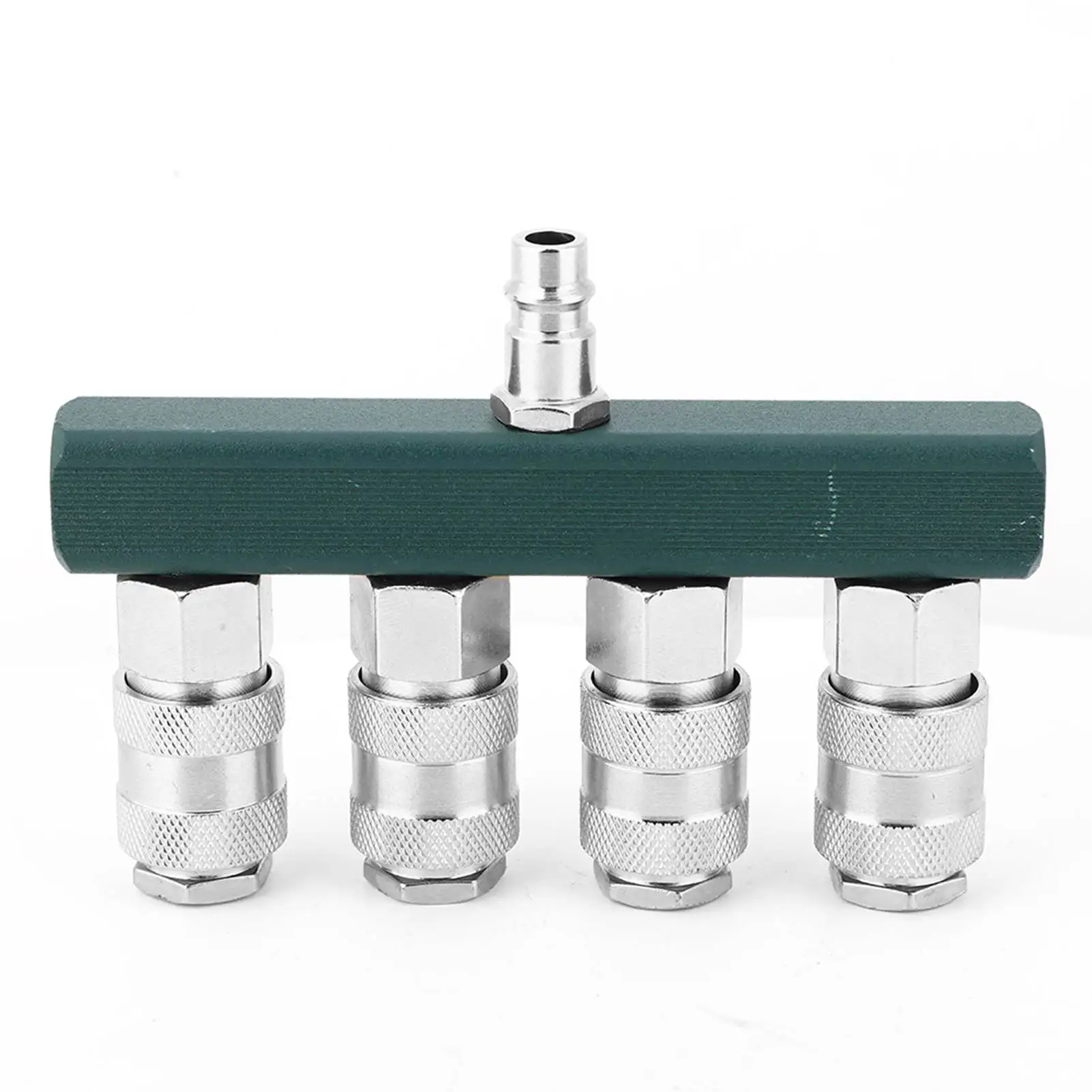 

4 Way Quick Connector 1/4in NPT Thread High Quality Air Hose Coupler Pneumatic Fittings Quick Connector 4 Way Air Hose Connector