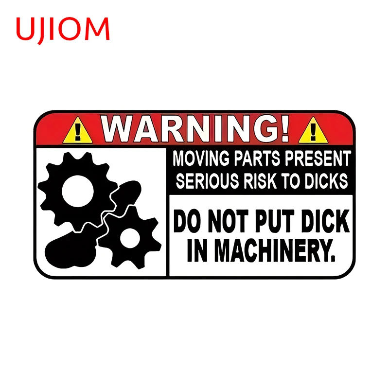 UJIOM Interesting Funny Warning Sign Wall Stickers Interesting Windows Art DIY Home Decal Creativite Wallpapers Home Decor
