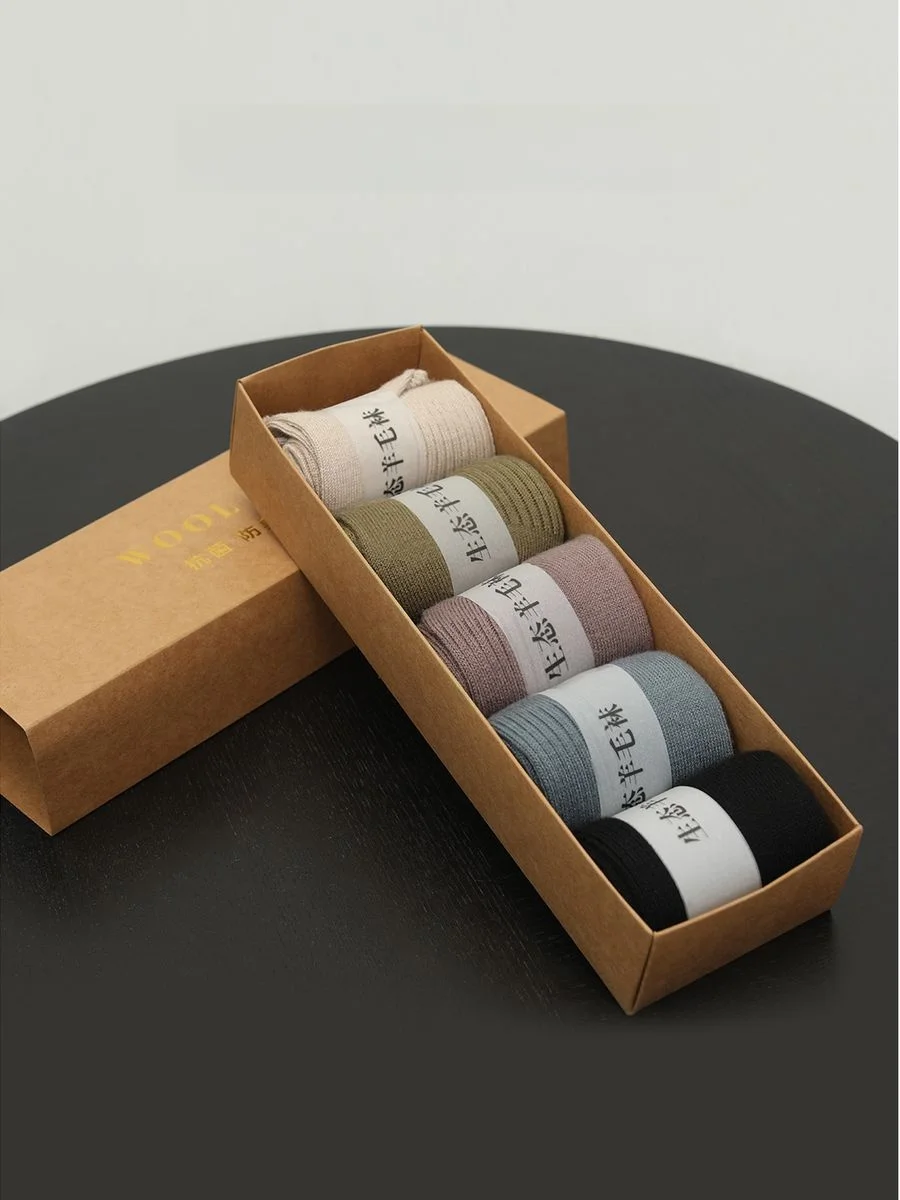 

Thiened Mid-Calf Women's Sos Anti-Odor Eco-Wool Versatile Autumn Winter New Sle Polyester Fiber Nylon Fiber Acrylic Fib...