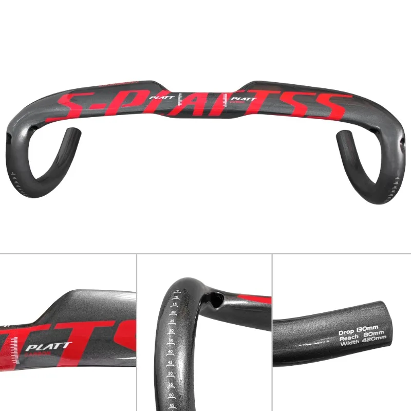 Carbon Road Bicycle Handlebar Brilliant Internal Routing 400/420/440mm Cycling Accessory for Enhanced Performance And Aesthetics