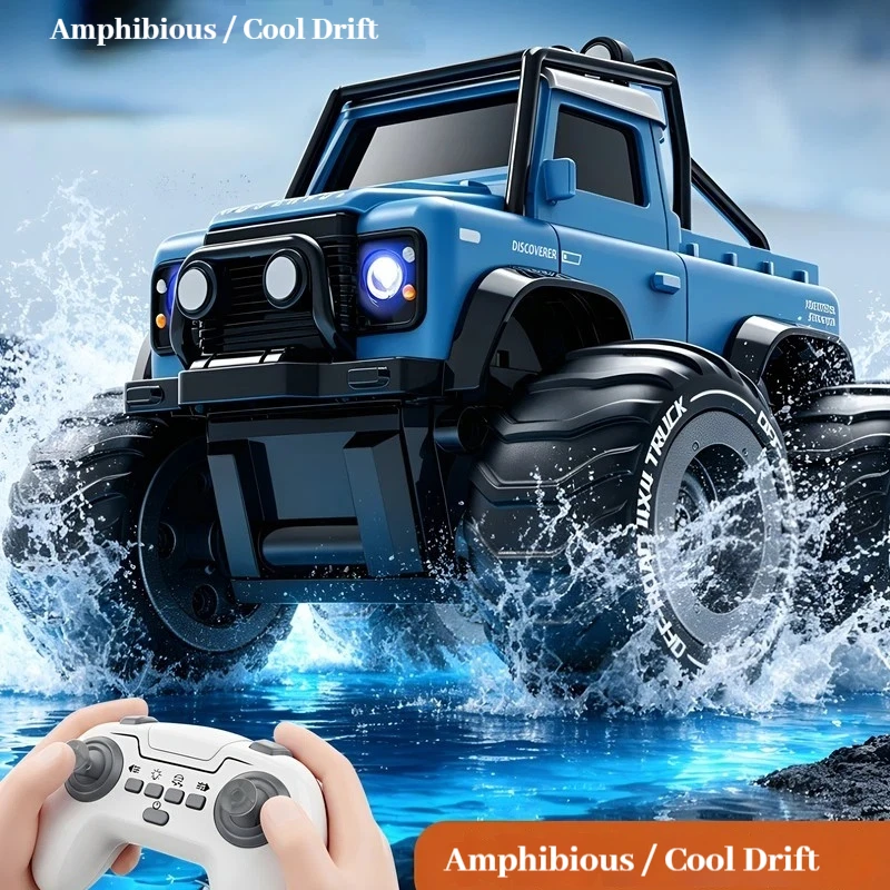 Amphibious Remote Control Car 4WD Off Road Drift Vehicle Long Endurance All Terrain Waterproof Outdoor Play Toy For Boys 2026