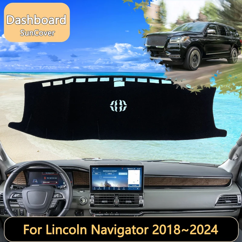 

Чехол для приборной панели автомобиля Lincoln Navigator U554 L MK4 4-го поколения 2018 ~ 2024