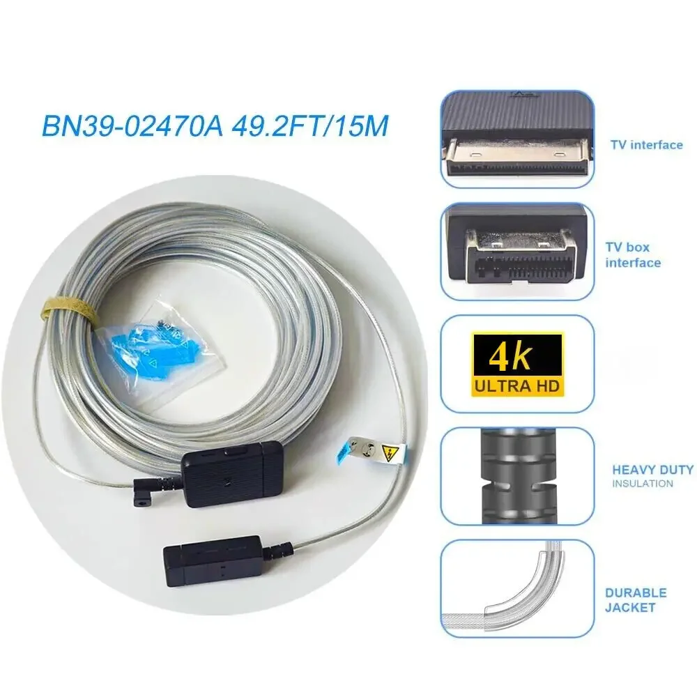 

Brand NEW VGSOCR15/ZA 15M BN39-02470A Compatible with Samsung One Connect Cable for LS03RAF QN75LS03TAF Q90RAF LS03A