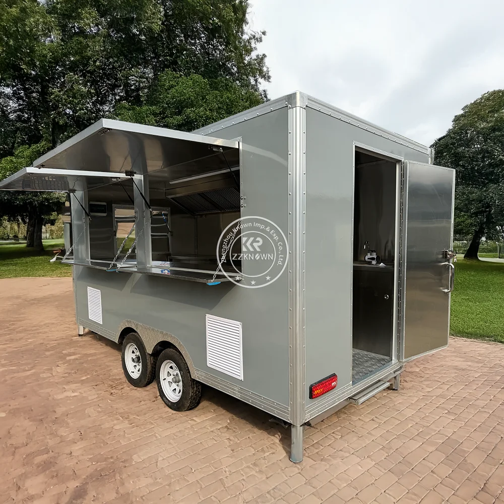 

Factory Price USA Standard Juice Bubble Tea Bakery Hotdog Ice Cream Food Truck With Grill Fully Equipment for Sale