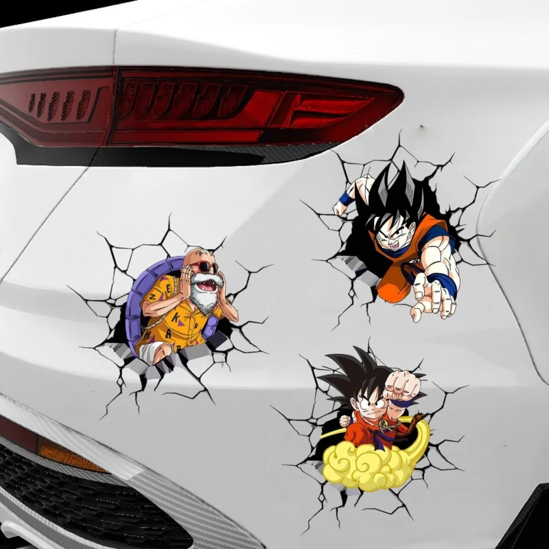 Anime Dragon Ball Z 3D car sticker car rear creative decorative body sticker cartoon decorative anime Decorative stickers