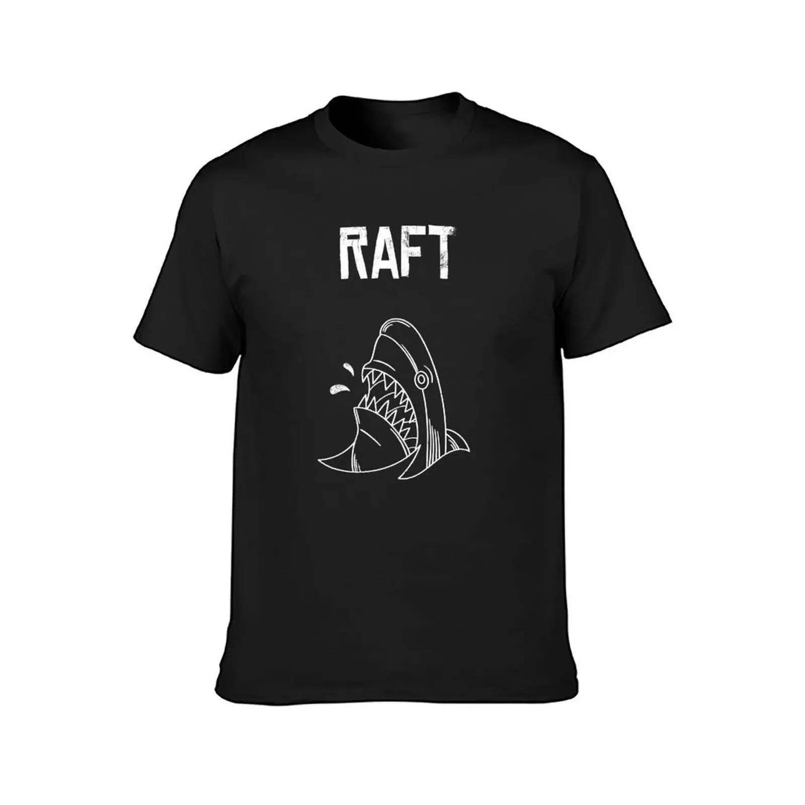 Raft Game Funny Shark Attack T-Shirt custom shirt topping mens clothing