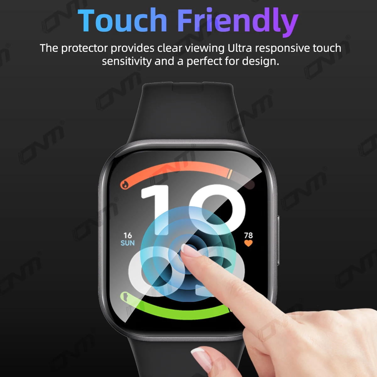 Displayschutzfolie für Xiaomi Redmi Watch 6 Active / Lite HD Kratzfeste Vollflächige Schutzfolie Zubehör (Kein Glas) – Detail 3