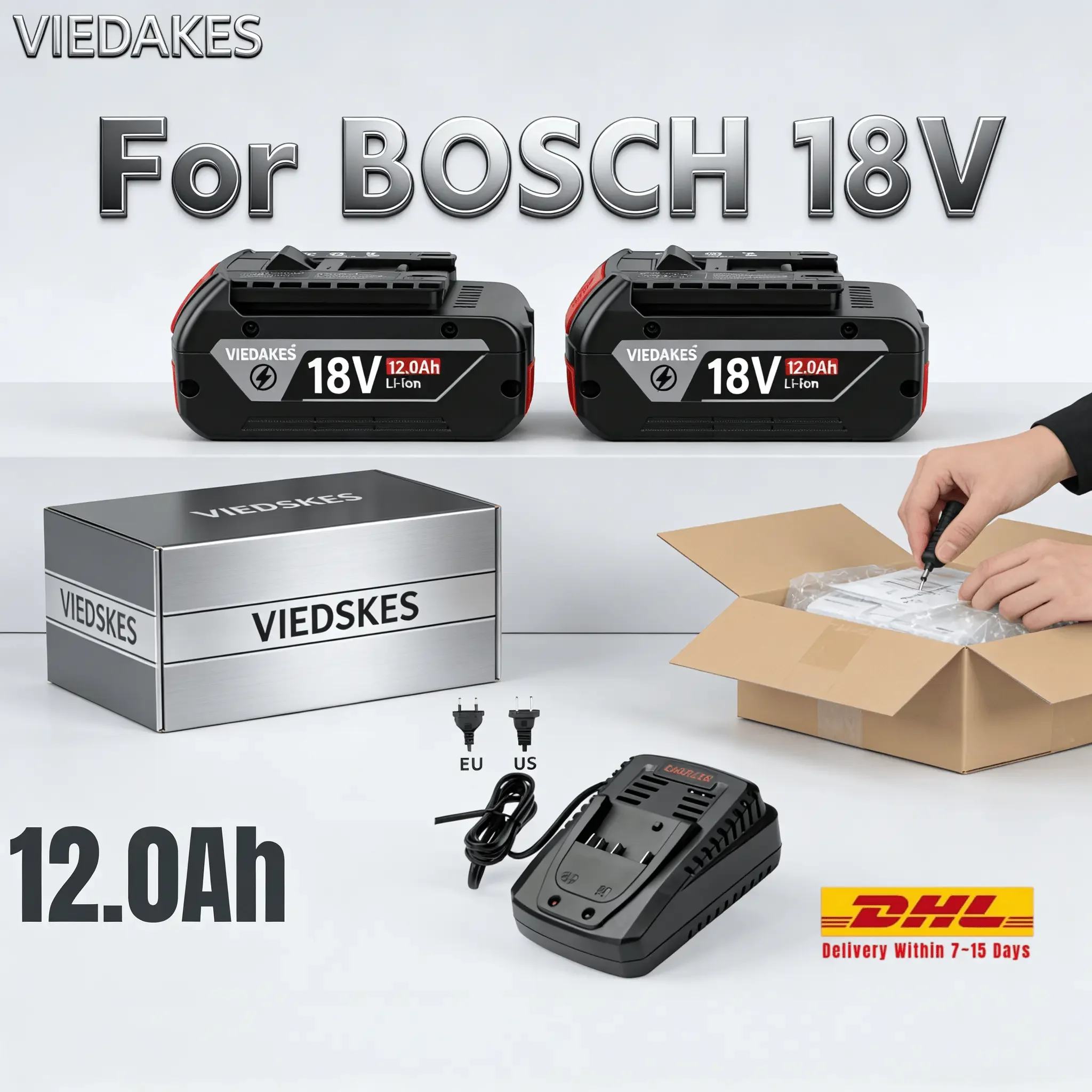 

Аккумулятор для электроинструментов BOSCH 18V Li-ion GBA 18V 8.0Ah Professional GBA GSR GSB BAT618 BAT609 BAT619 BAT620