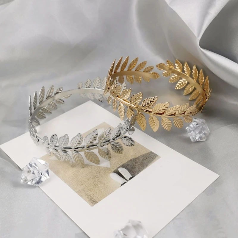 Retro Greek Roman Open Ended Leaf Bracelet Armband Upper Arm Cuff Armlet Festival Bridal Dance Jewelry