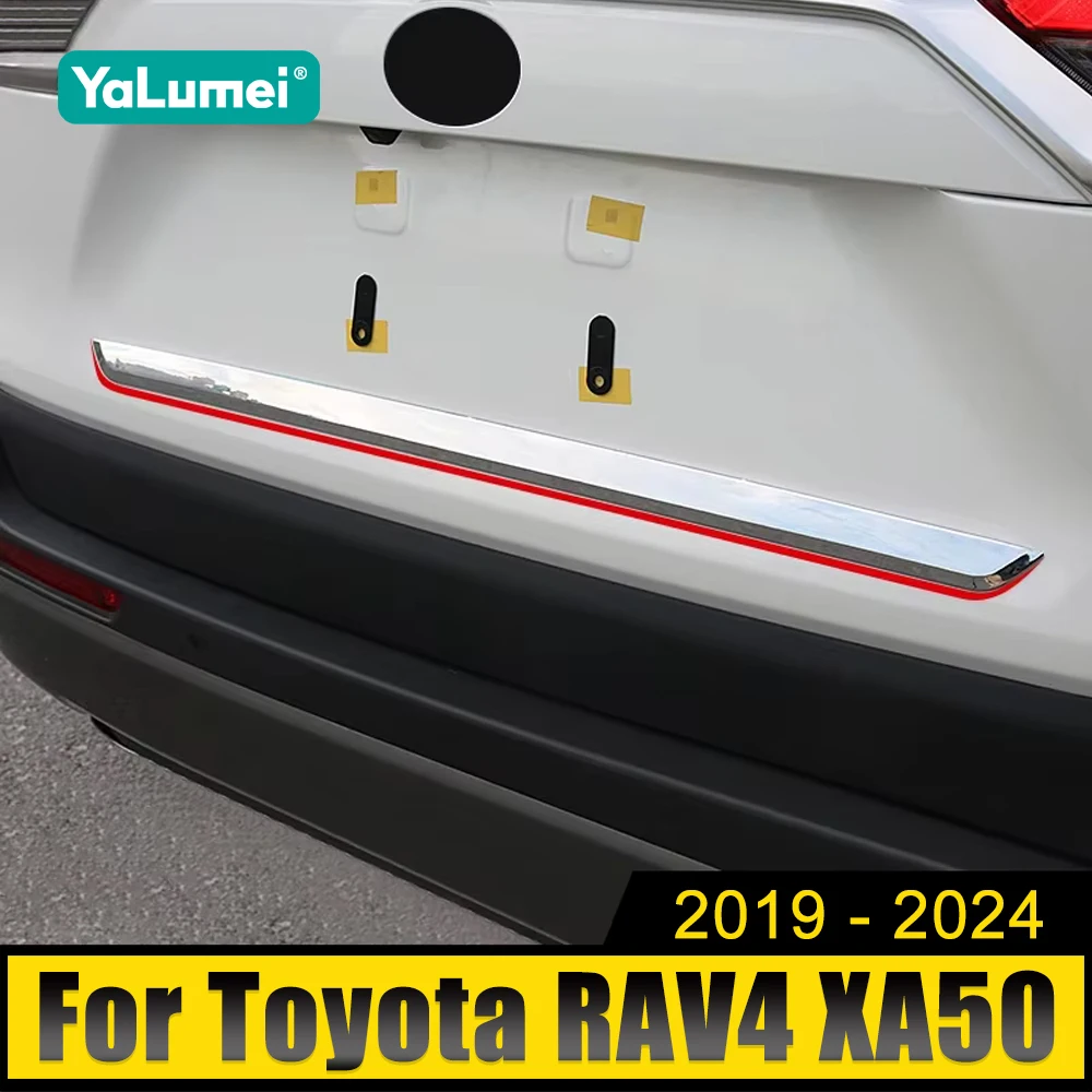 

For Toyota RAV4 XA50 2019 2020 2021 2022 2023 2024 Hybrid Car Rear Trunk Lid Edge Tailgate Cover Decoration Strip Accessories