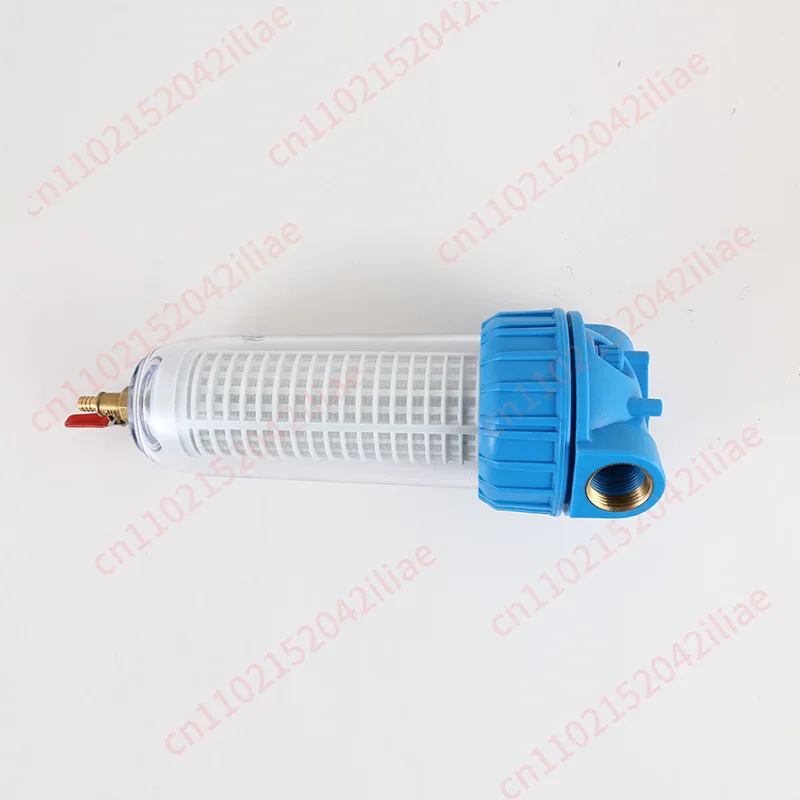 10 inch transparent backwash water purifier, animal husbandry water line filter, high pressure cleaner filter with sewage outlet