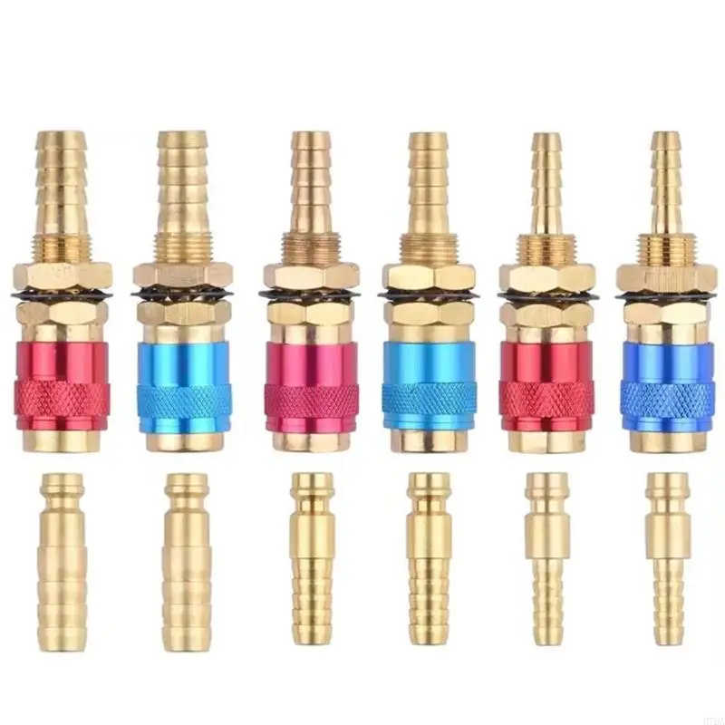 

M7DA Welder Torches Brass Adapters M 8 Quickly Releases Gas Water Connectors