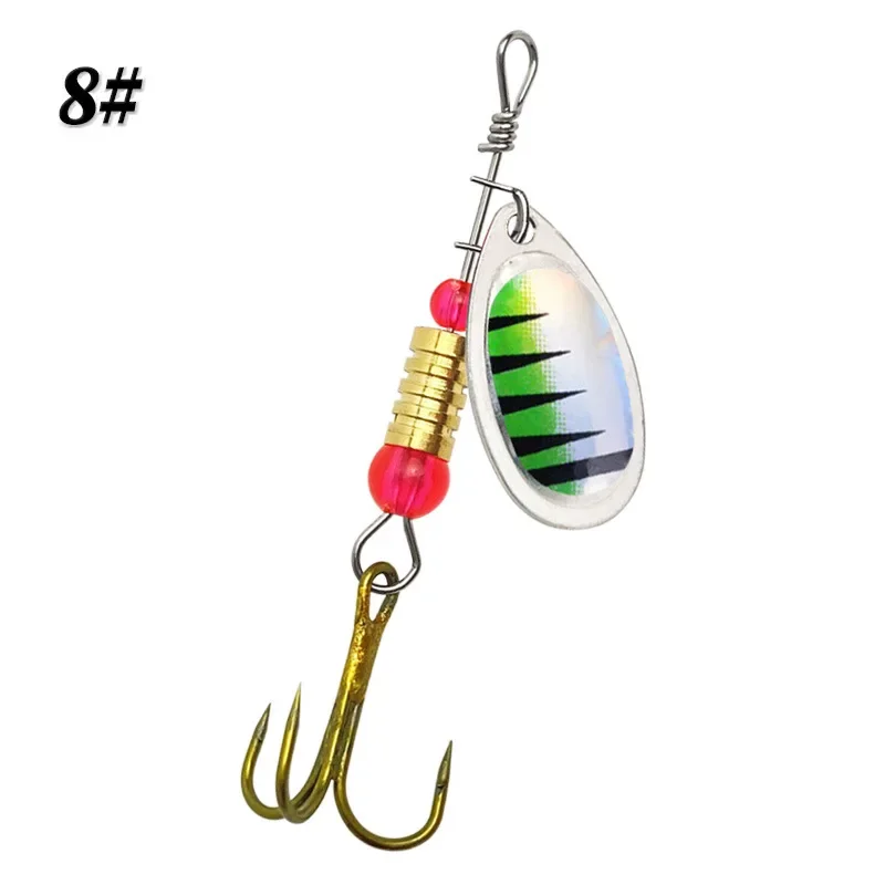 10pcs 6cm 3g Metal Spoon Spinner Fishing Lure Set Spoonbait Crankbaits Fishing Wobblers for Pike Crochet Kit Artificial Bait