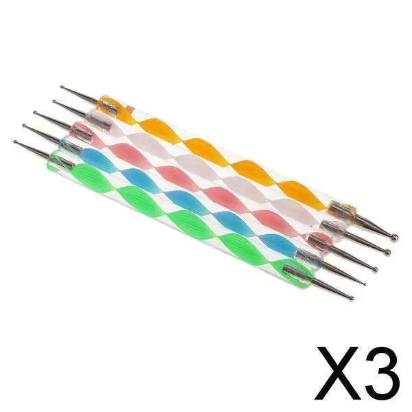 2-4pack 5 Pcs Spiral Head Pen Drill Point Needle Nail Art Tools & DIY Clay